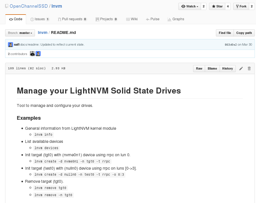 LightNVM with OpenchannelSSD on QEMU-NVMe