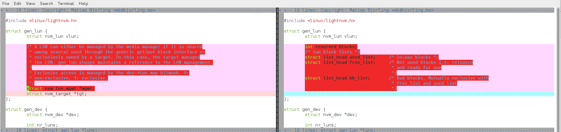LightNVM code of Generic Media